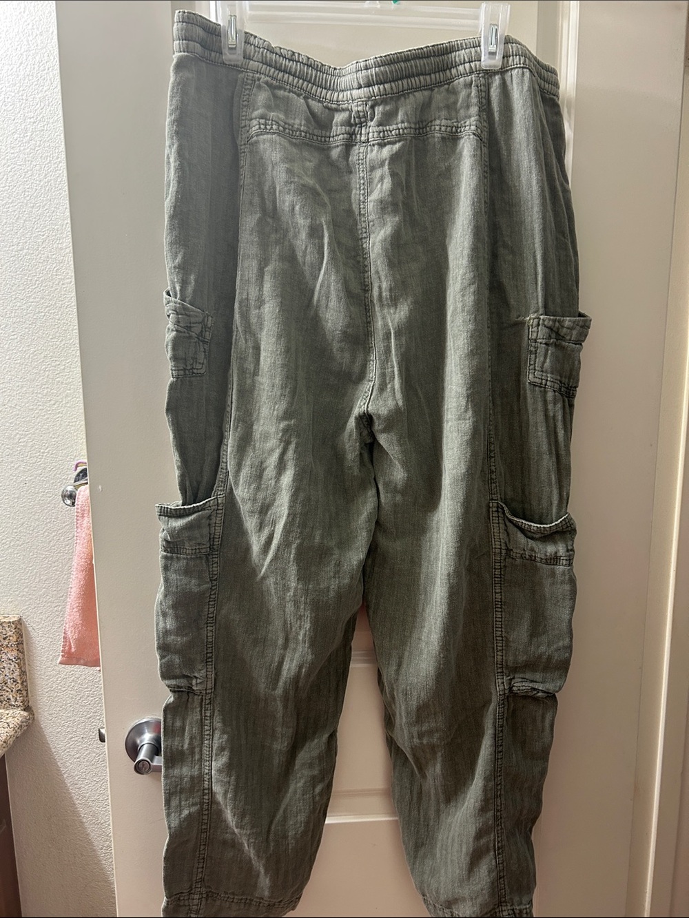 Free People Feelin Good Utility Pants Size Xl - Picture 5 of 10